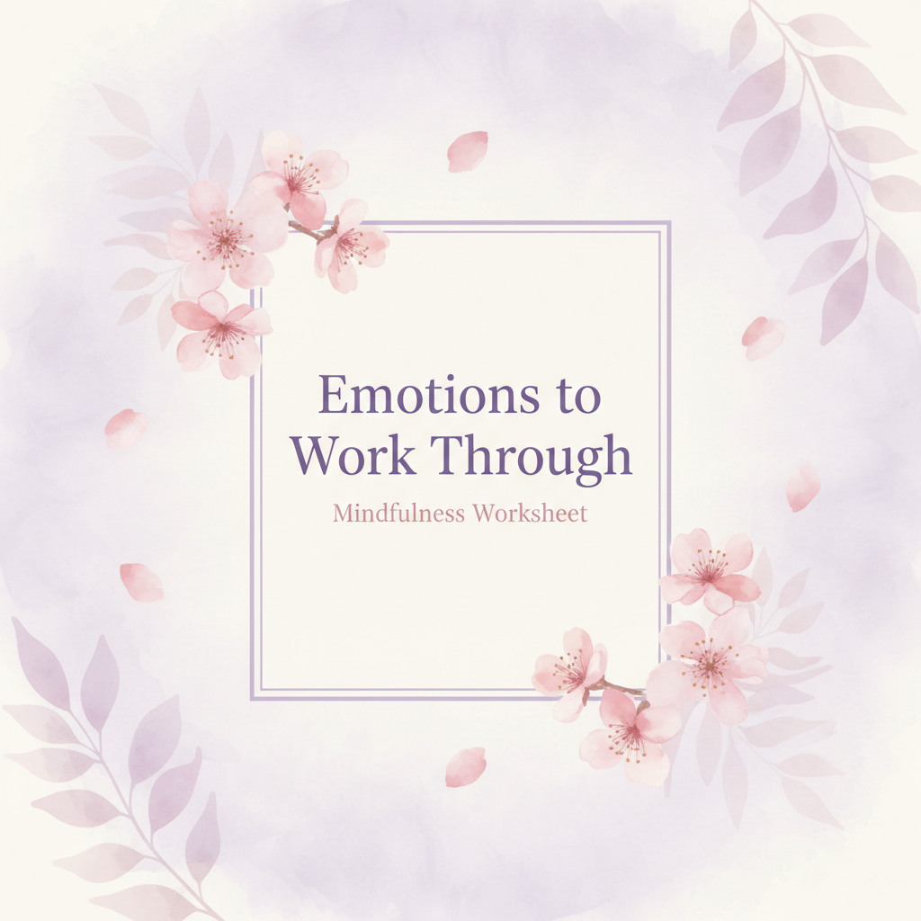 Emotions to work through