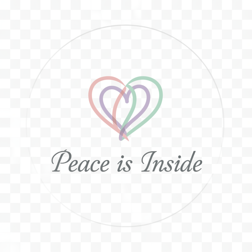 Peace is Inside Heart Logo