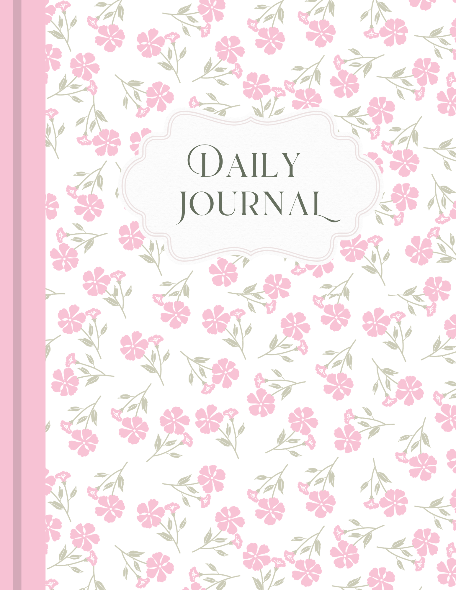 Vintage Pink Daily Journal