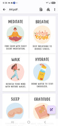 40 Self Care Flash Cards